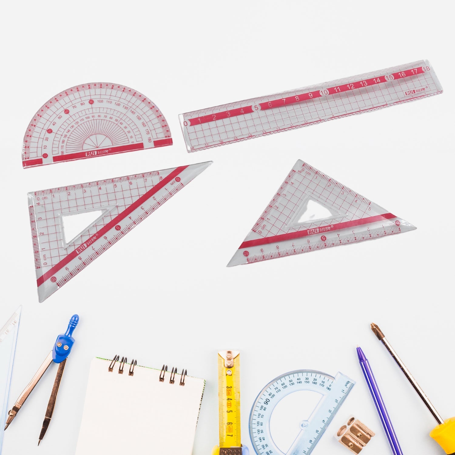 7913 Transparent Ruler Clear Ruler Plastic, Scales Ruler Set for Engineering Studying (4pc) DeoDap 7913 Transparent Ruler Clear Ruler Plastic, Scales Ruler Set for Engineering Studying (4pc) DeoDap